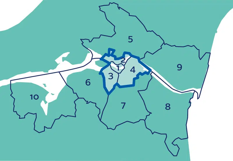 Kortet viser Aalborg Kommunes landzoner 5-10.