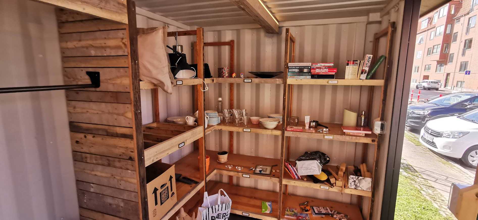 En bytteboks set indefra