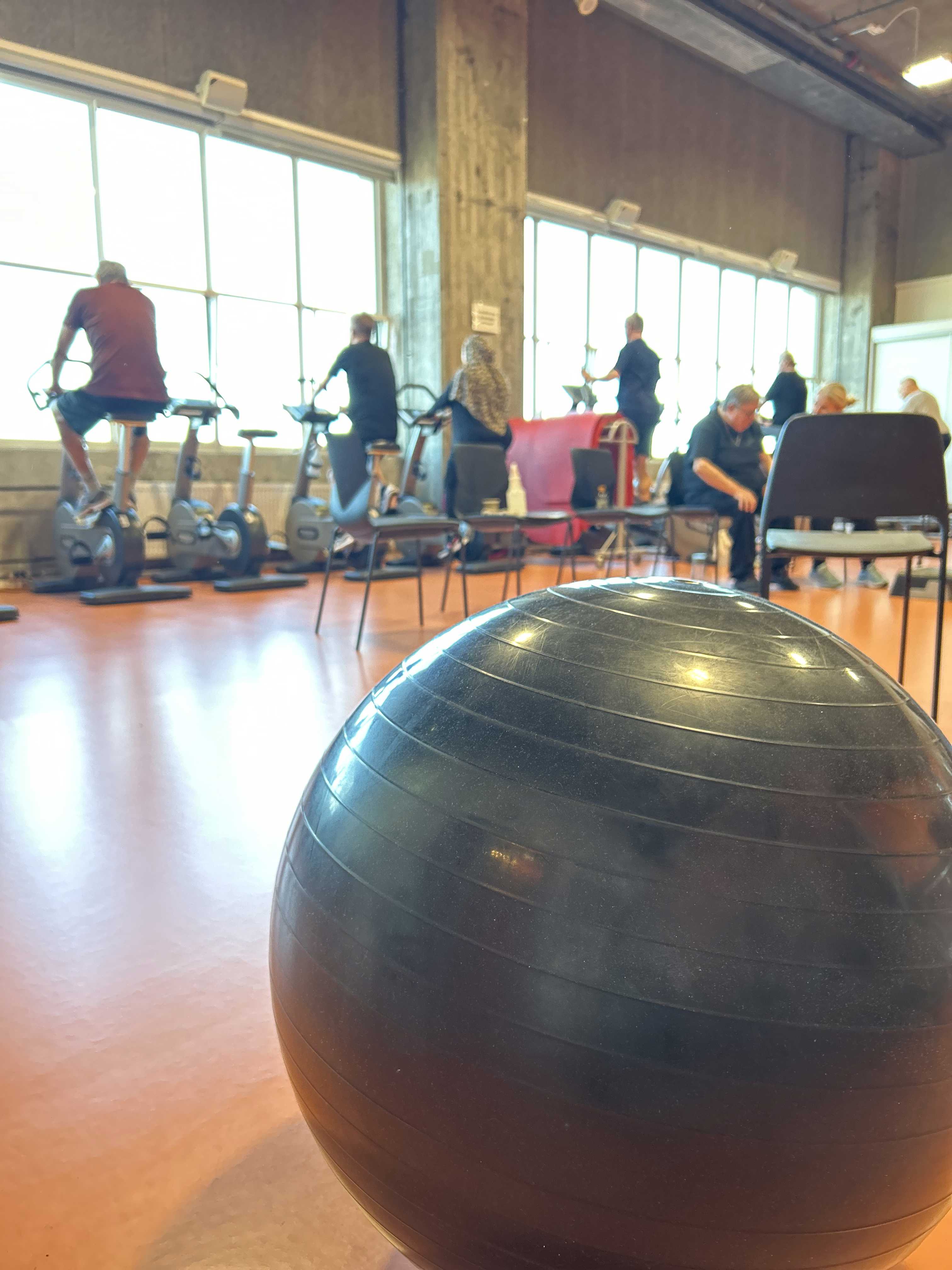 Pilatesbold i træningssal