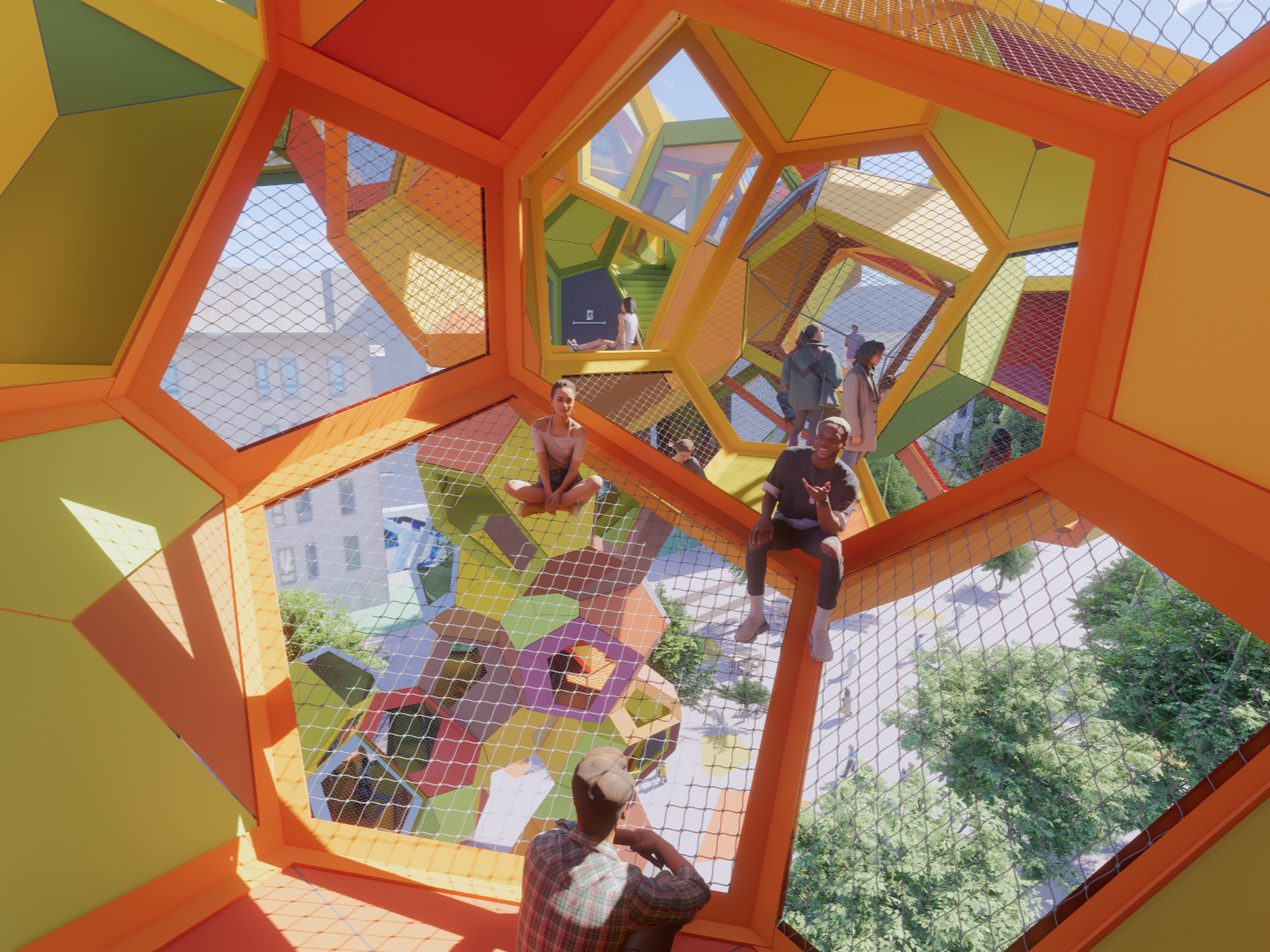 Cloud City Aalborg , Interior view -in-process, courtesy of the artist