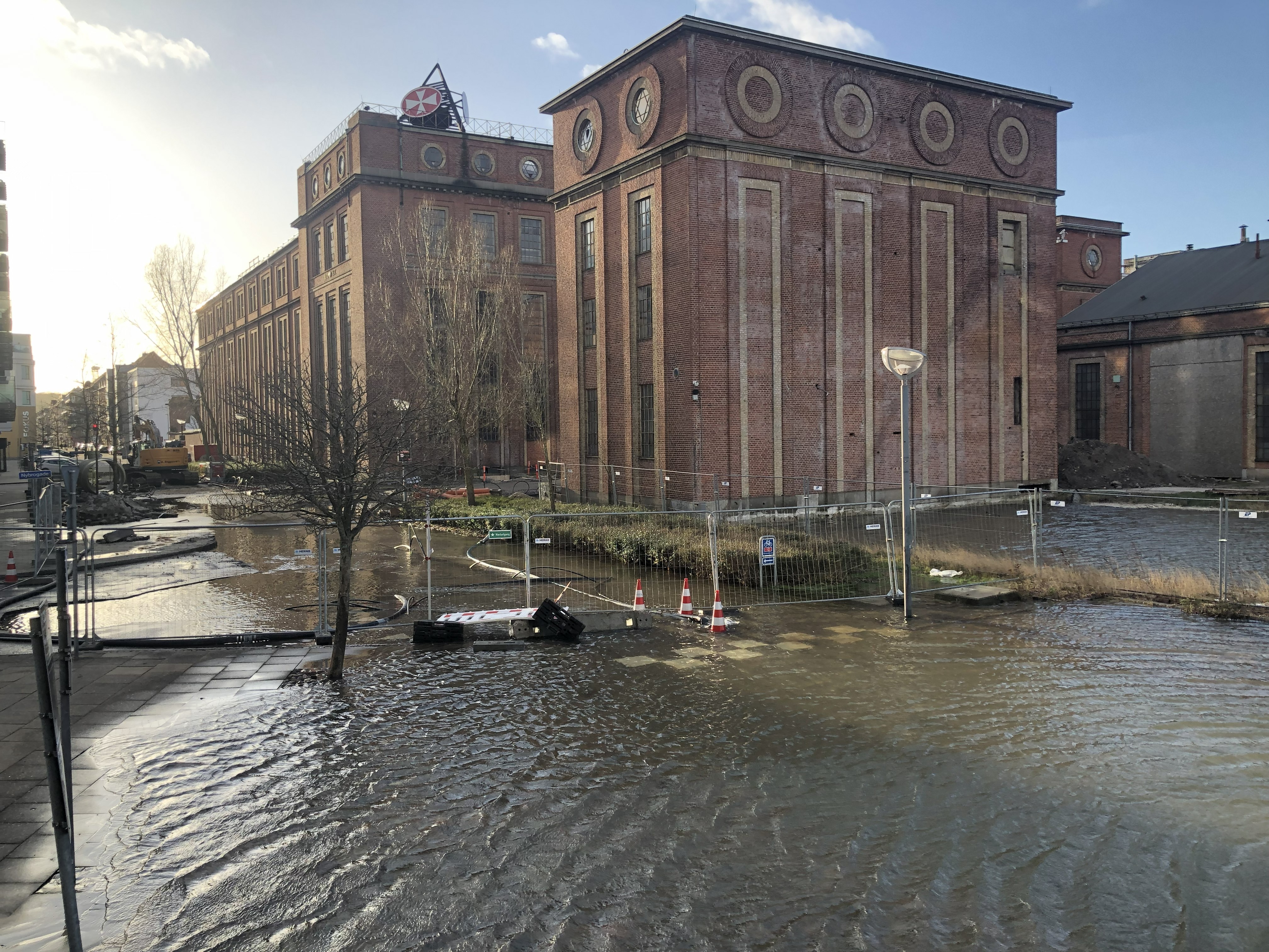 Oversvømmelse af Spritfabrikkens arealer