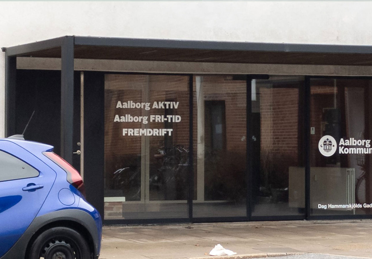 Indgang til Aalborg Aktiv, Aalborg Fri-Tid og FREMDRIFT