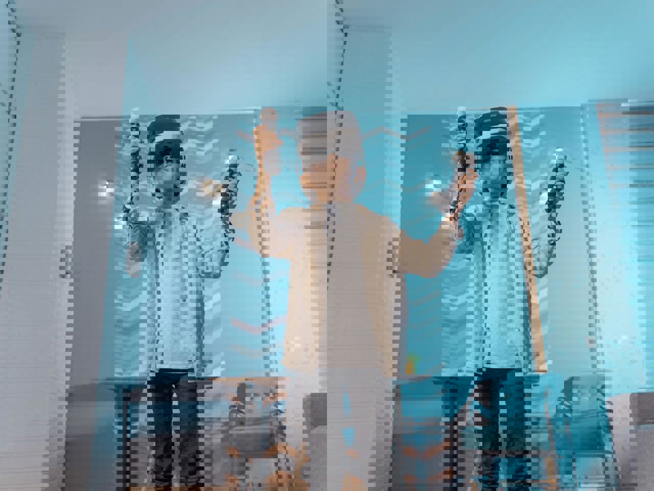 Dreng med VR-briller