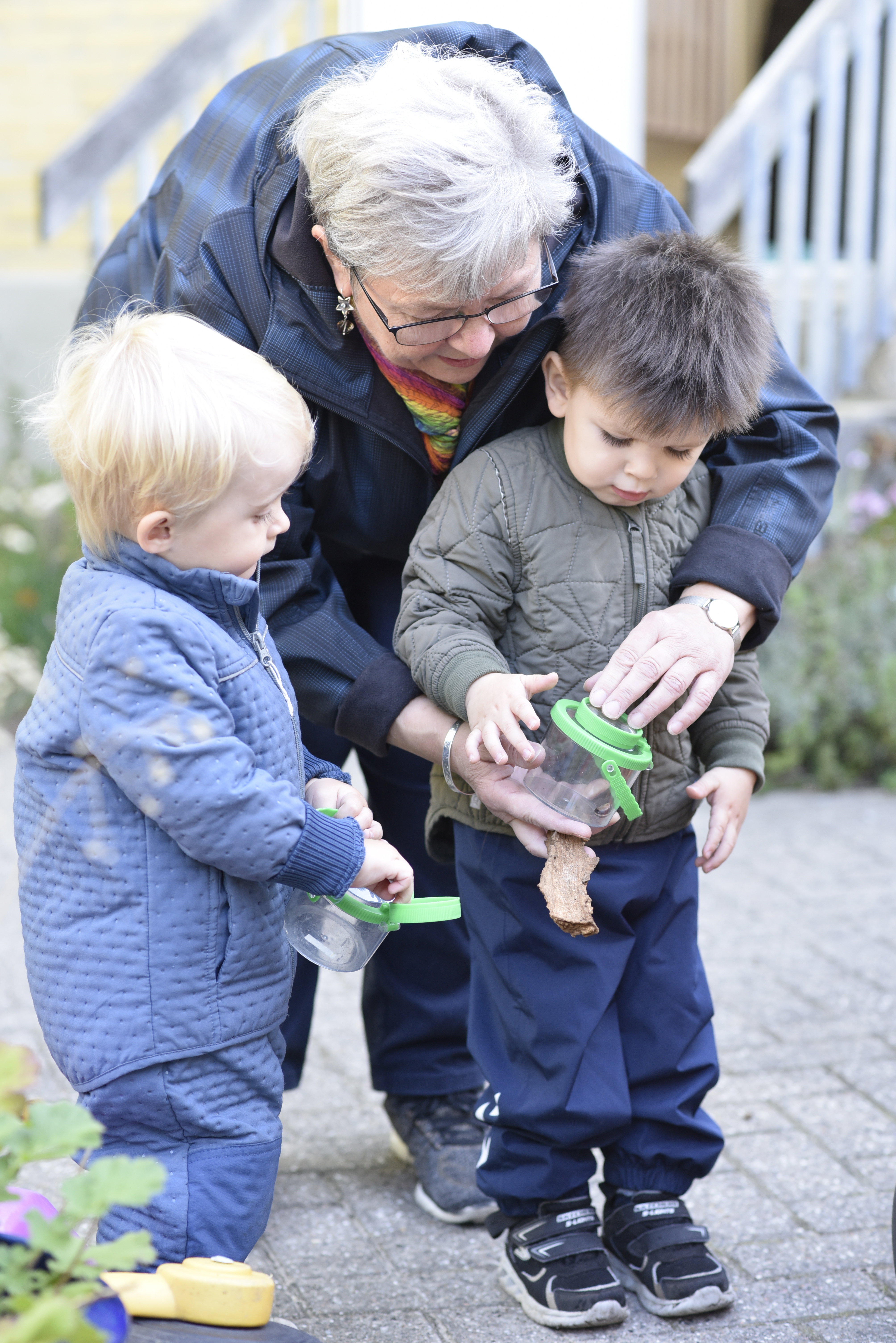 Dagpleje og børn sammen