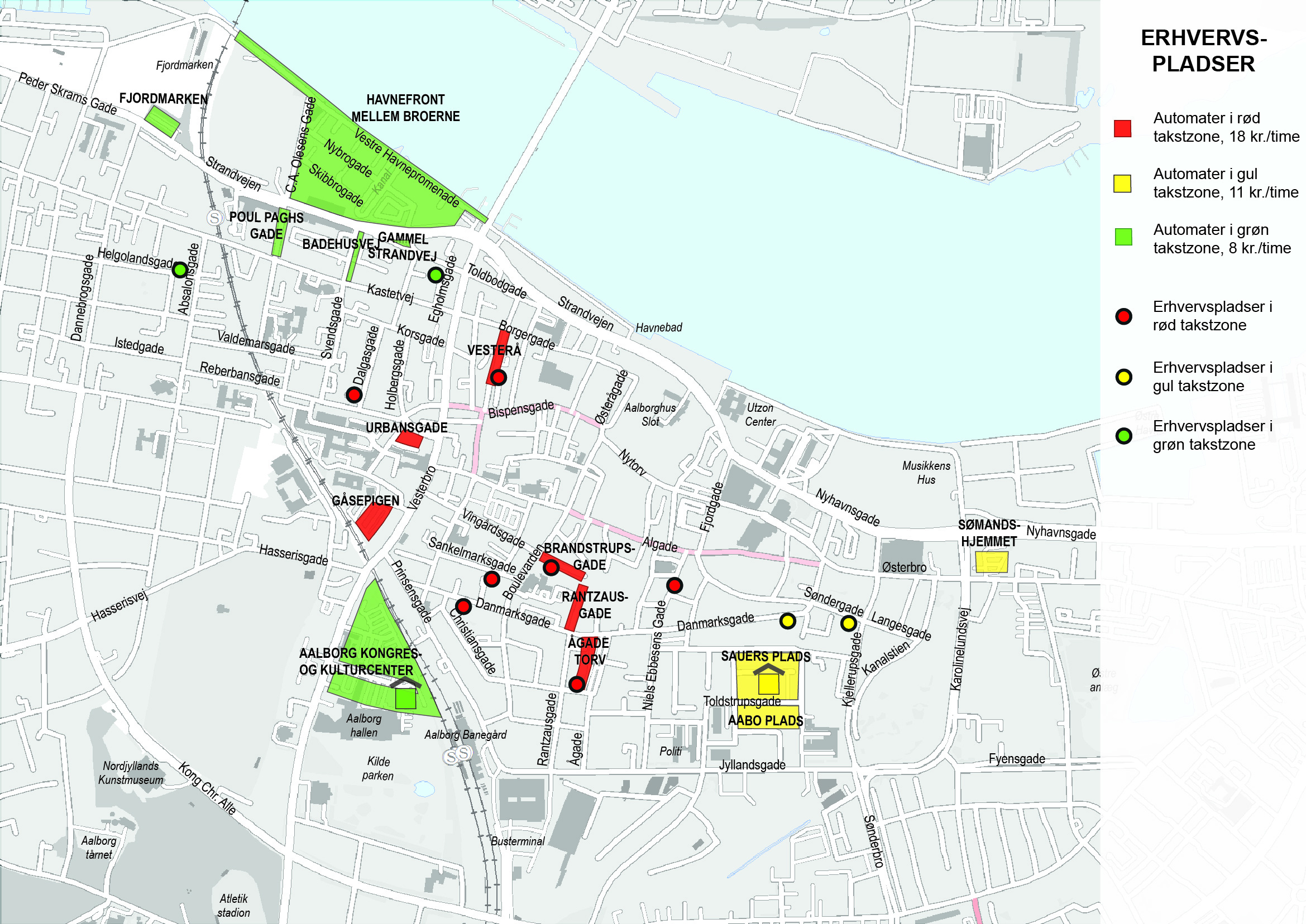 Kort over erhvervspladser