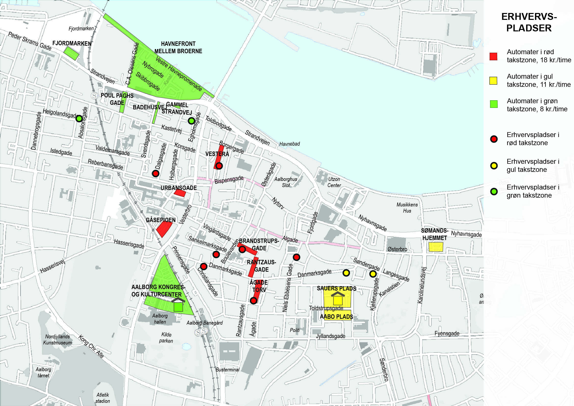 Kort over erhvervspladser