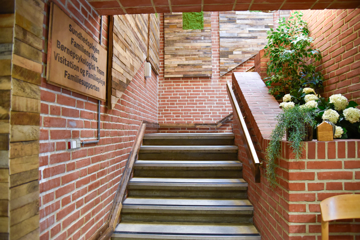 Trappe med indgang til familiens hus