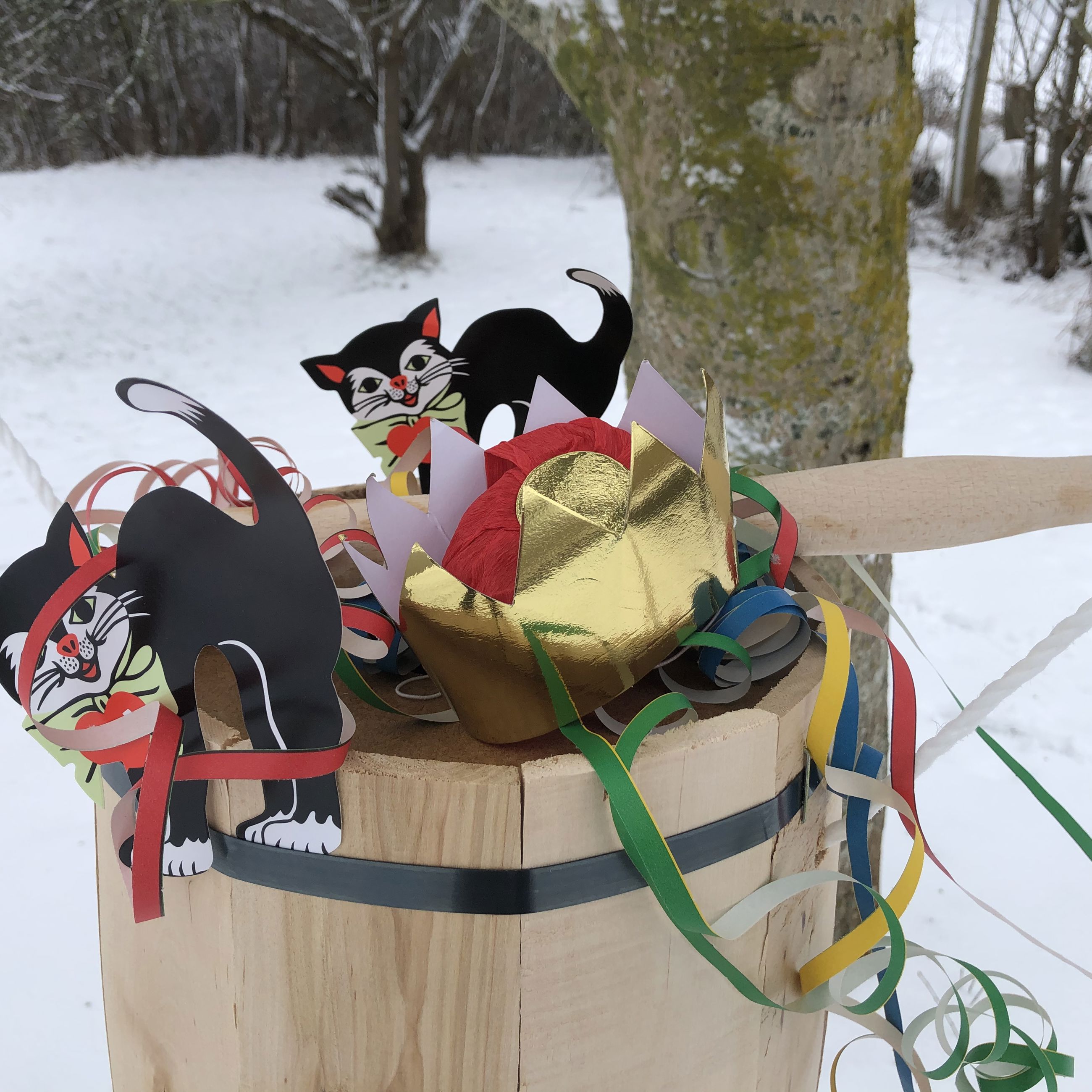 Fastelavnstønde med katte