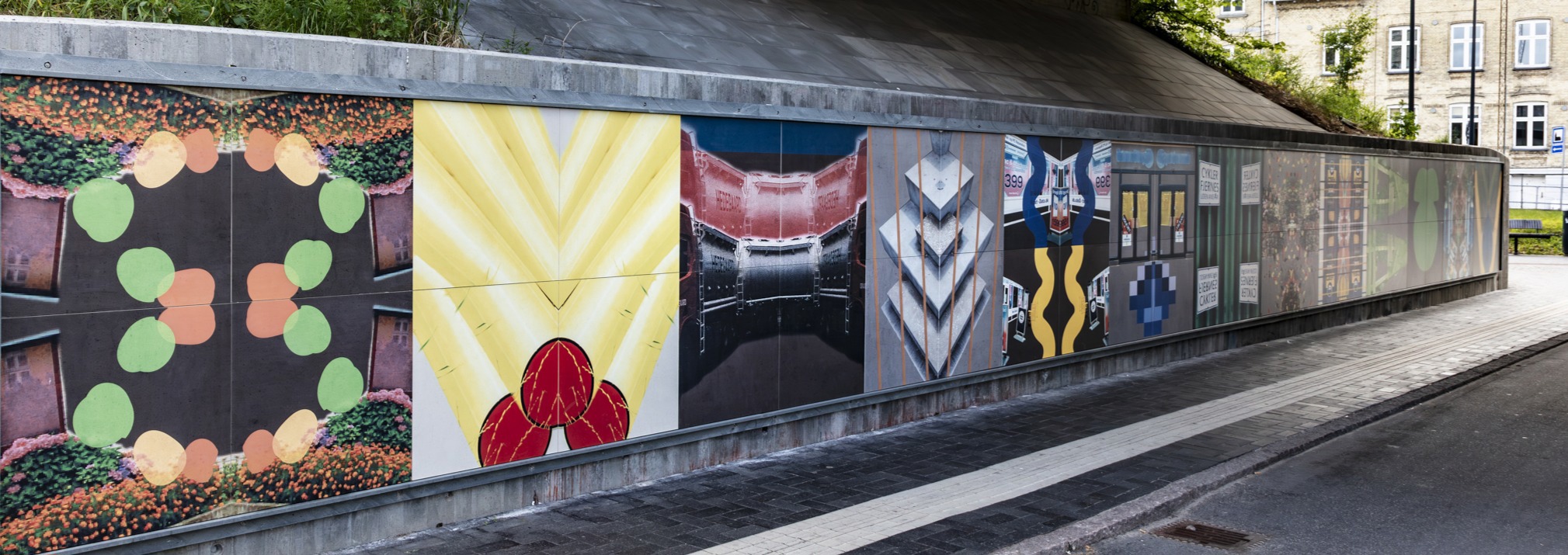 Værket 'City Quilt' ved Vestbyens Station