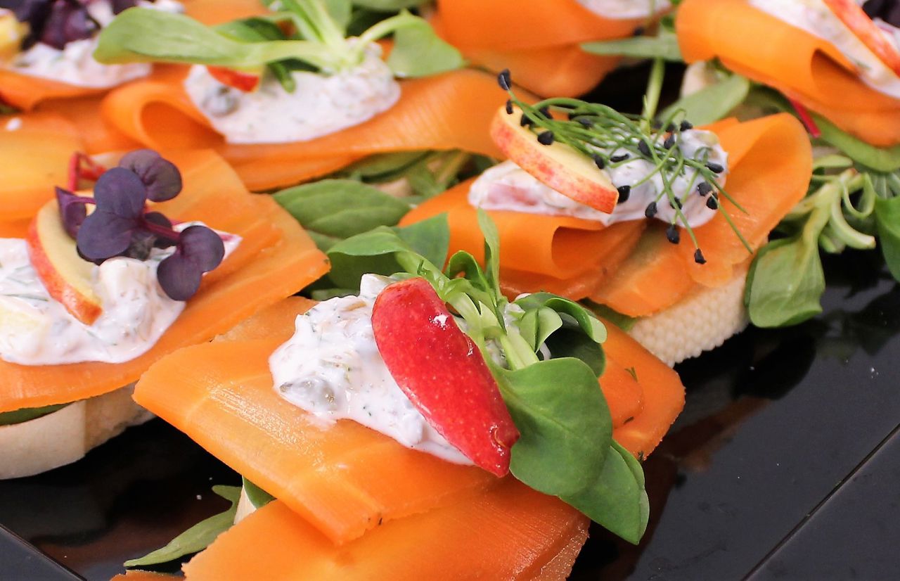 Gulerodssmørrebrød