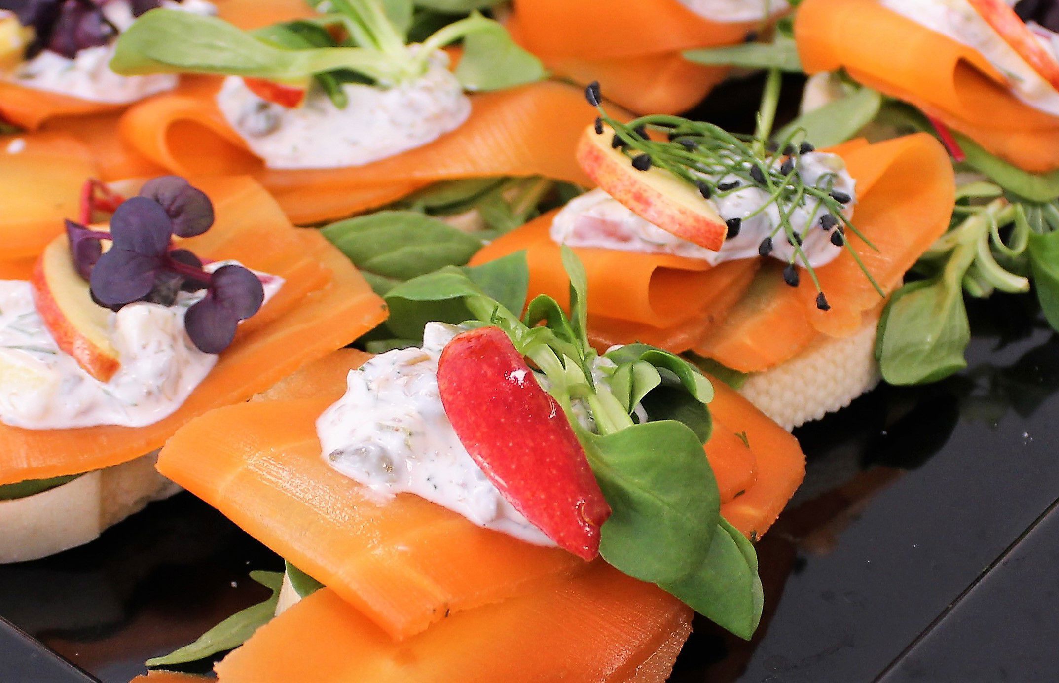 Gulerodssmørrebrød