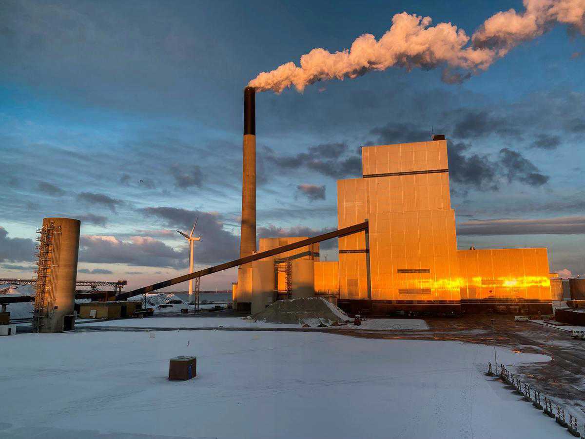 Aalborg Forsyning Nordjyllandsværket I Solopgang