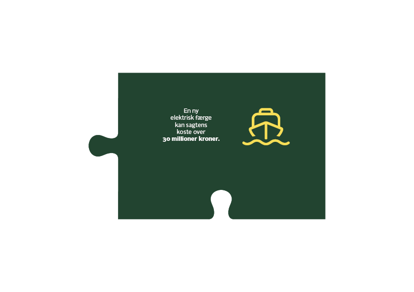Puslespilsfærge med brik