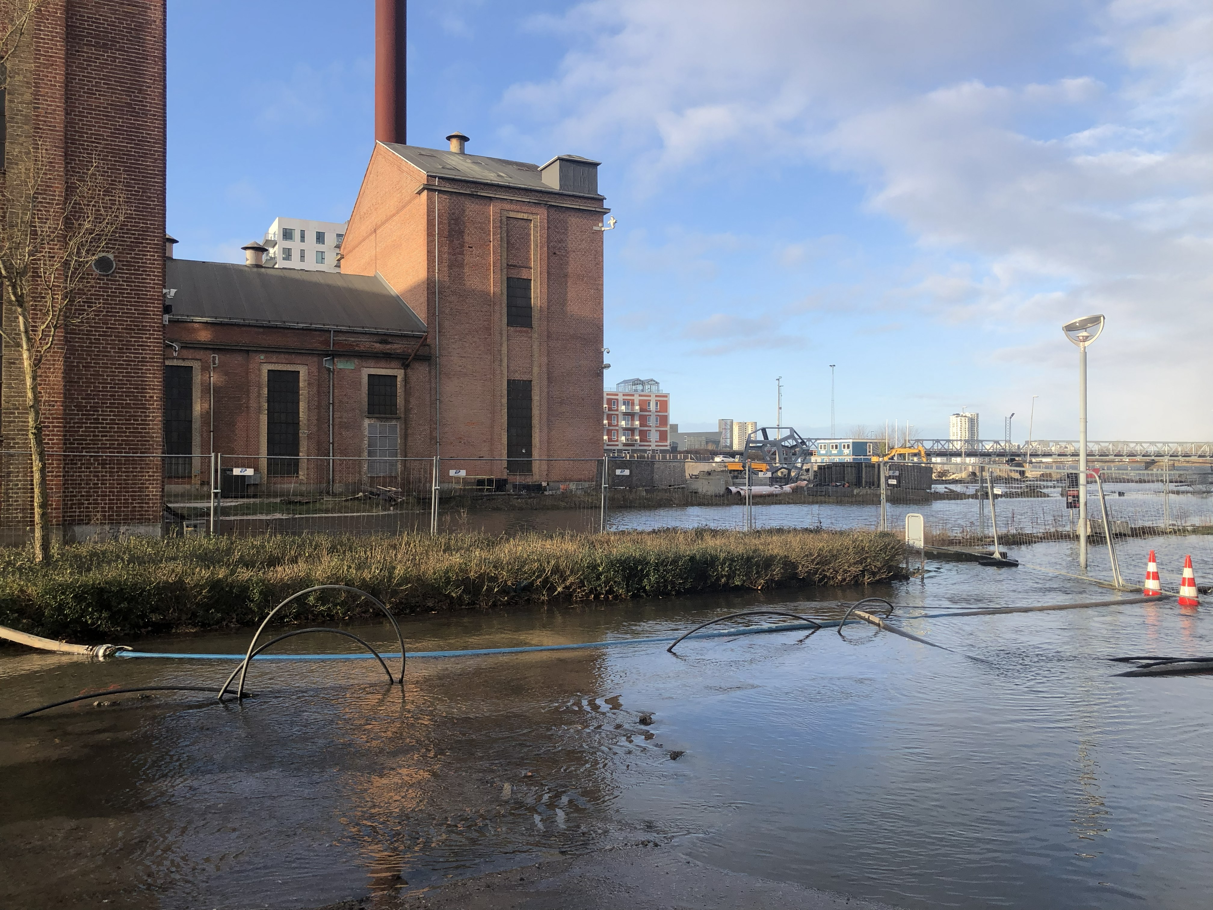 Oversvømmelse af Spritfabrikkens arealer