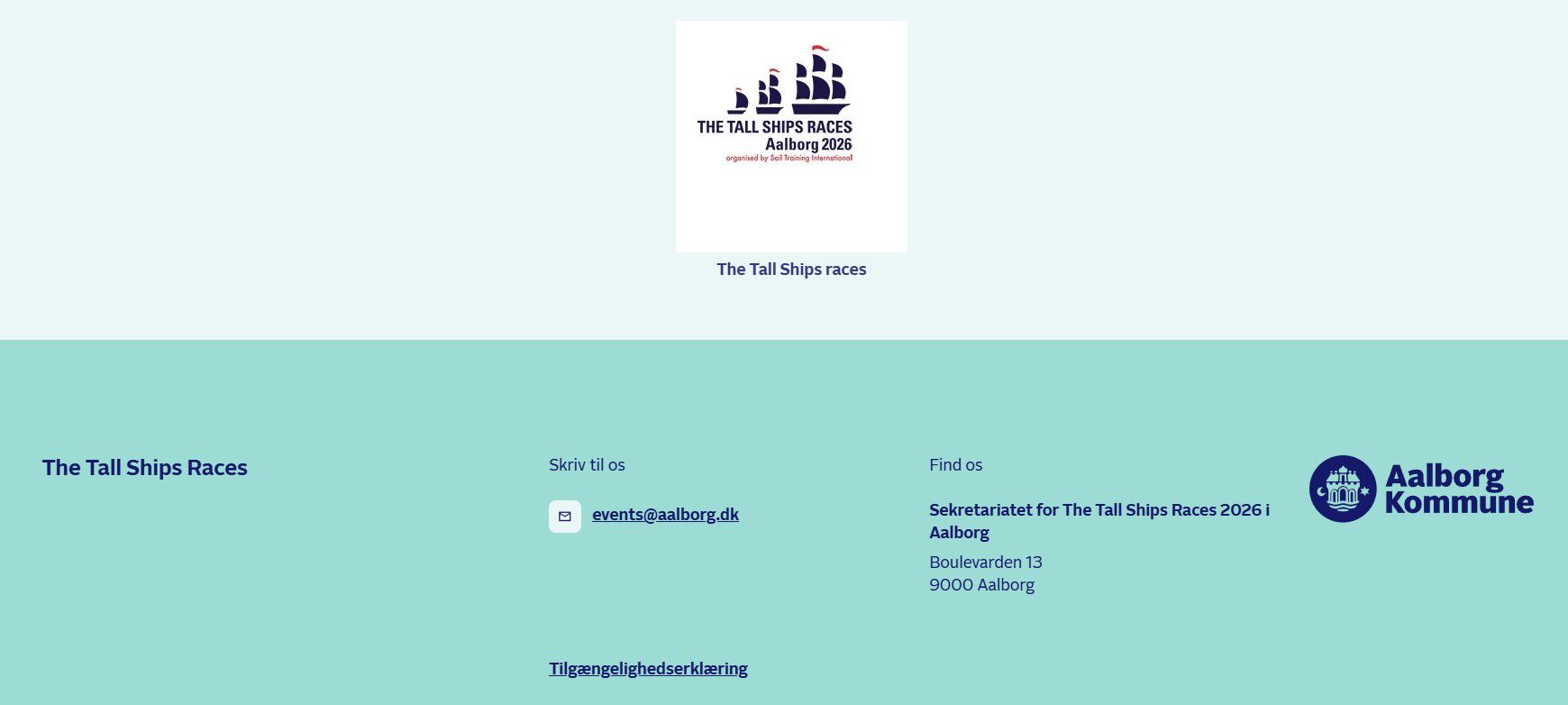 Eksempel på footer og logo