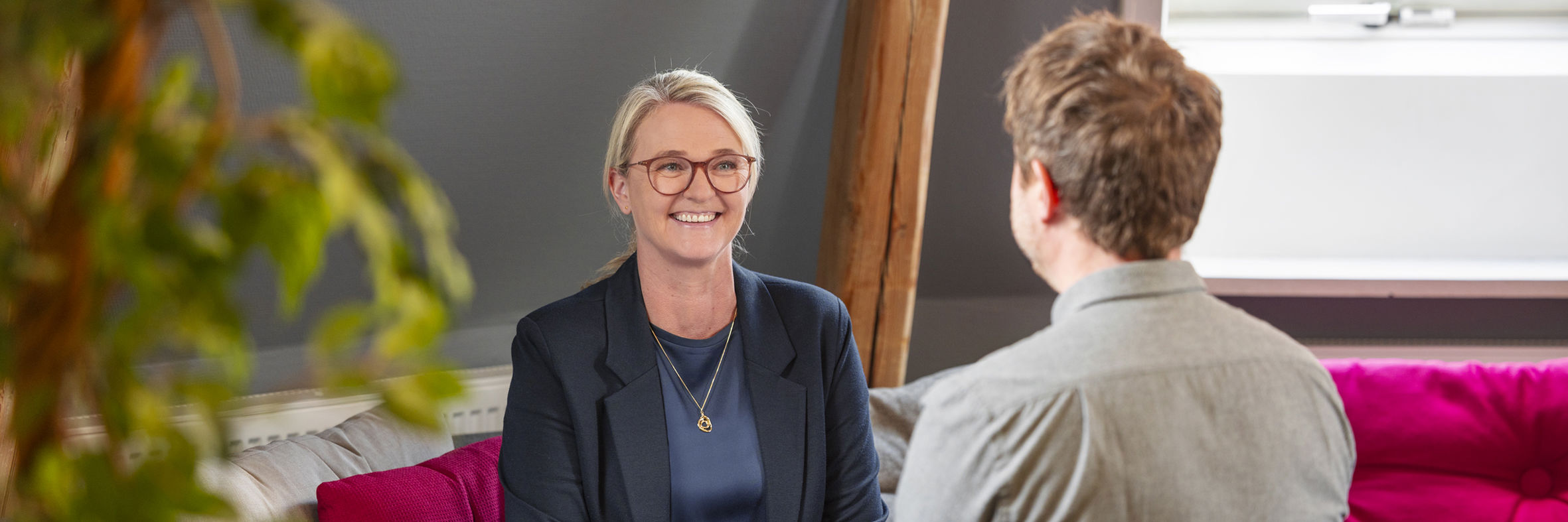 Erhvervskonsulent Helle Duus i møde