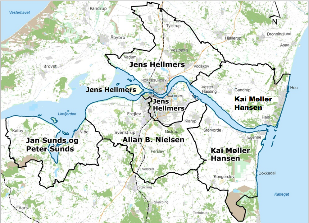 Oversigtskort over skorstensfejere