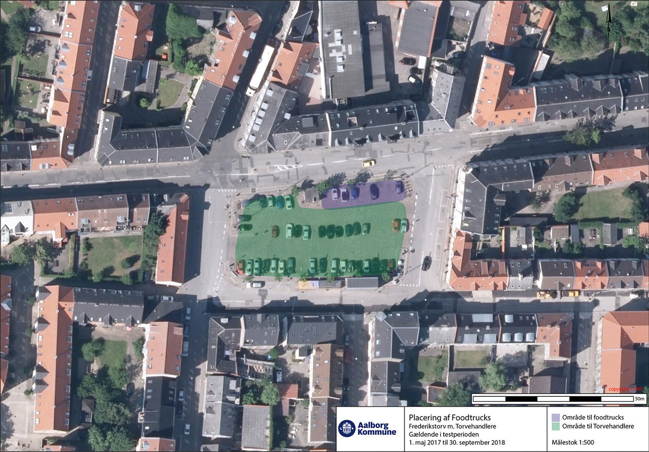 Frederikstorv på torvedag