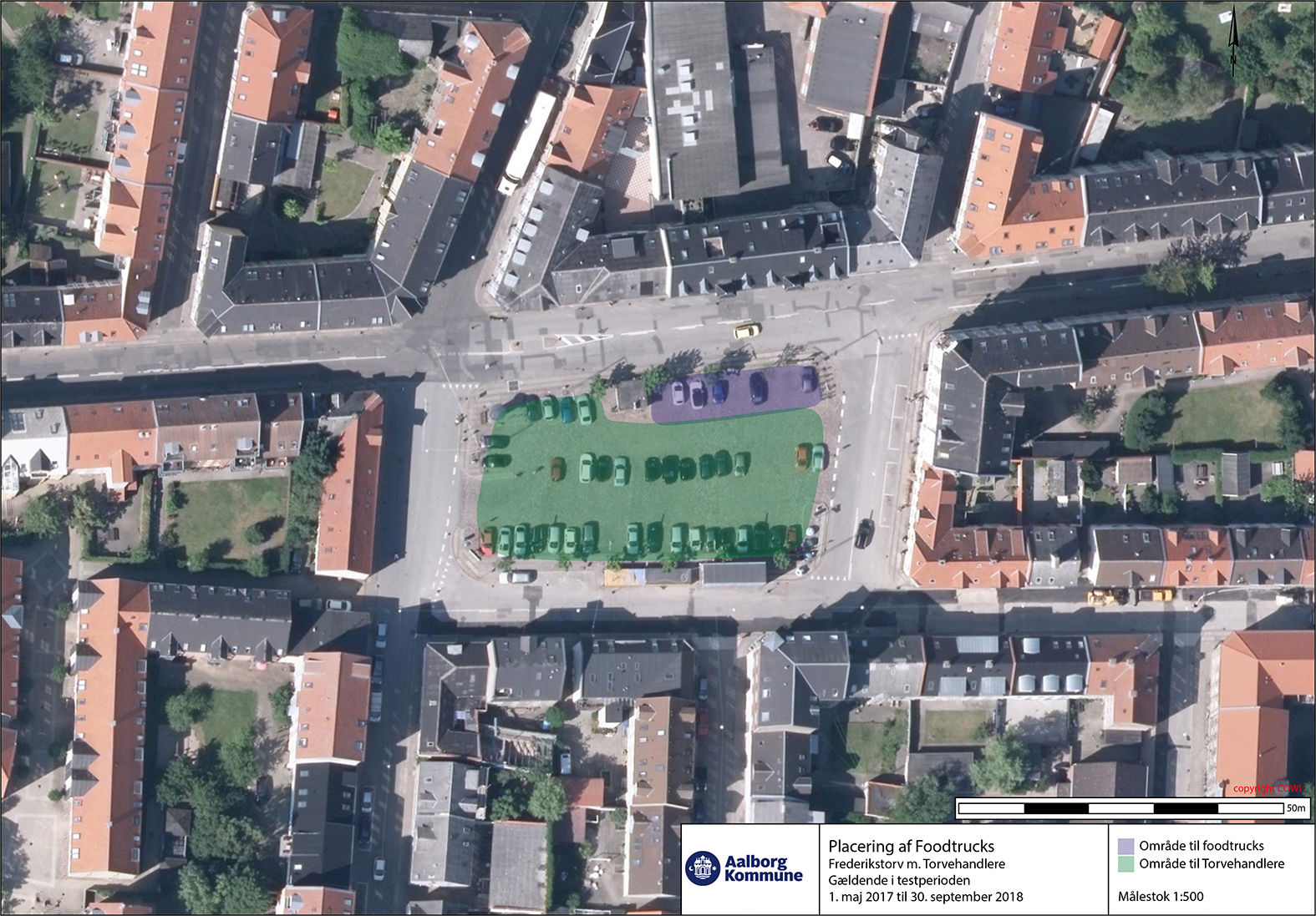 Frederikstorv på torvedag