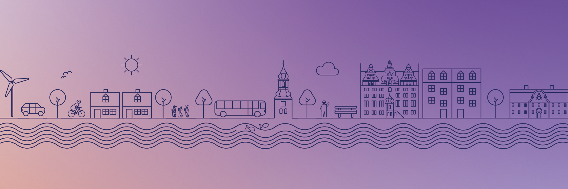Grafisk visualisering af Aalborg by