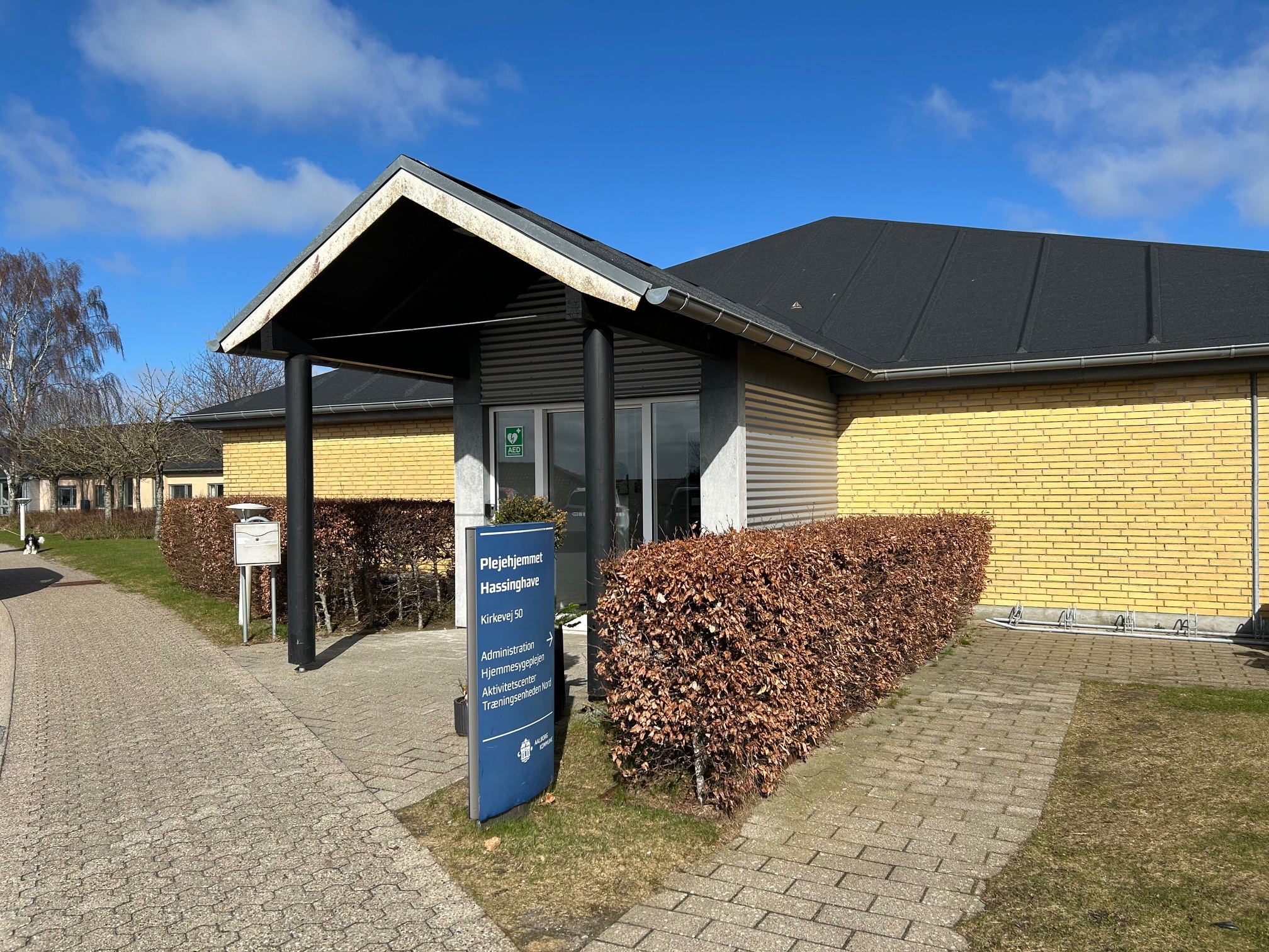 Hovedindgangen til Hassinghave