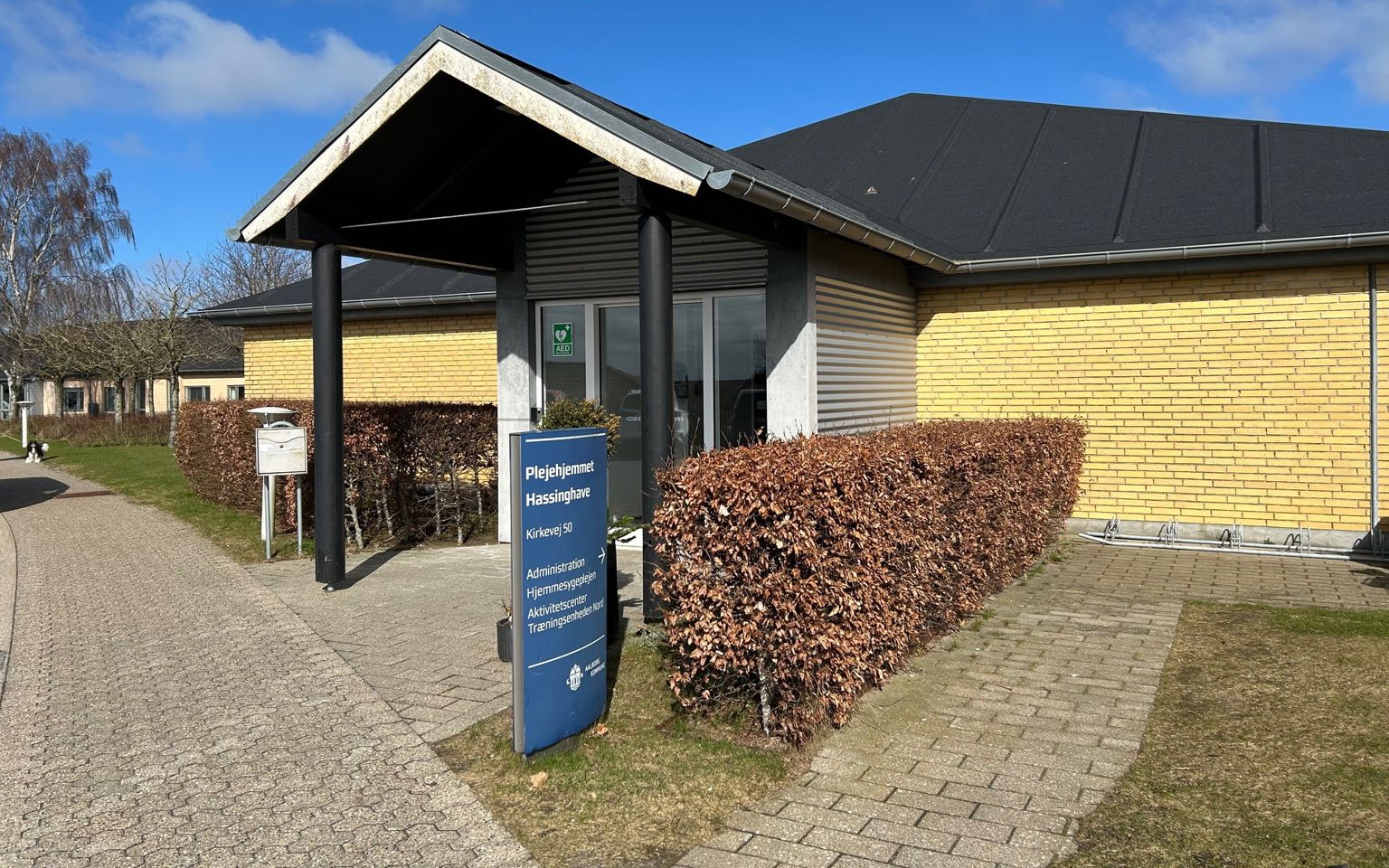 Hovedindgangen til Hassinghave