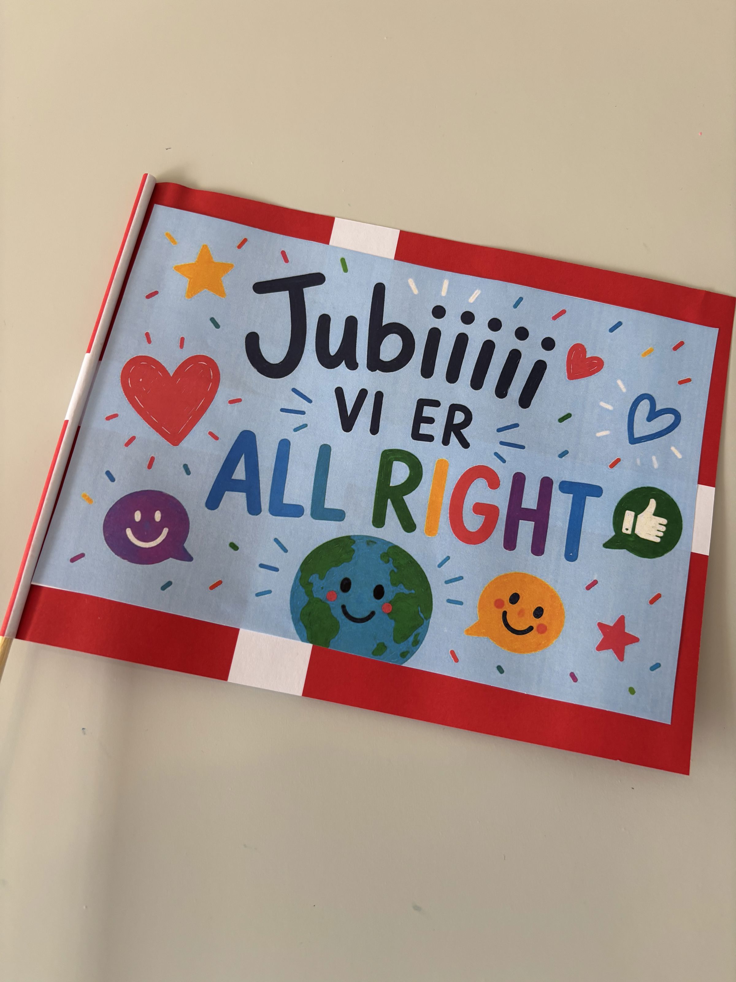 Flag med All right