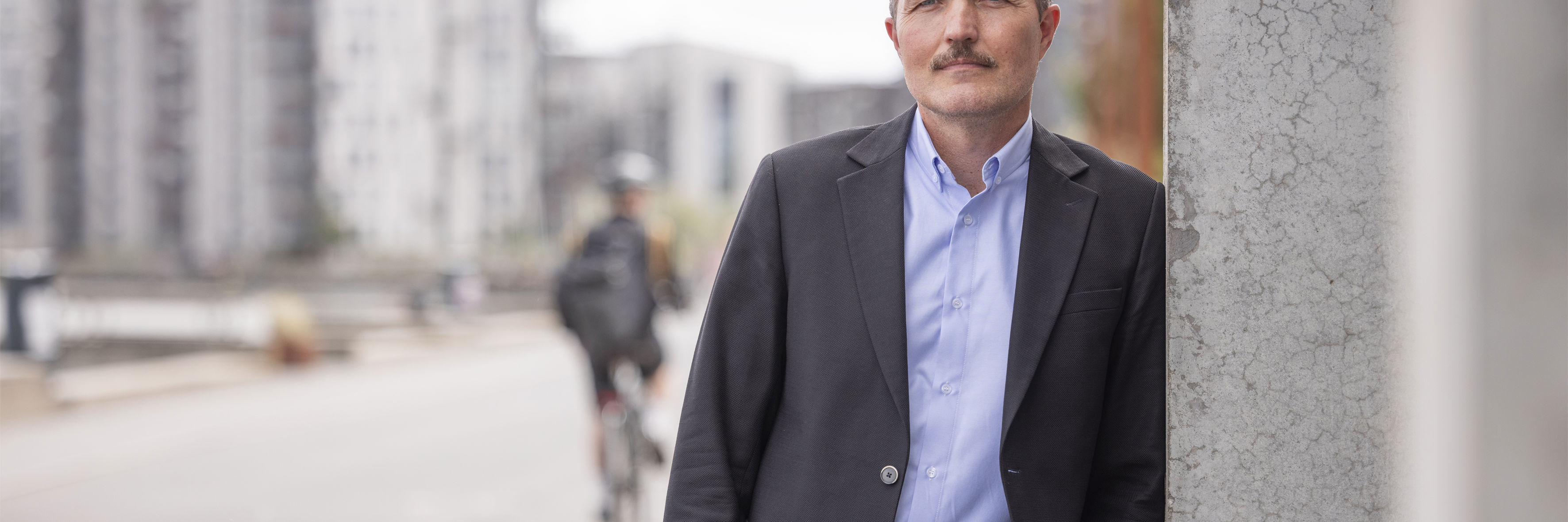 Martin Rune Hoxer ved havnefronten
